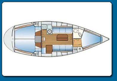 BAVARIA, 34 CRUISER, graphic design image