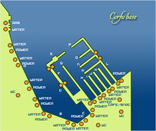 corfu yacht base and marina