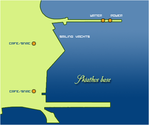 Skiathos yacht base and marina